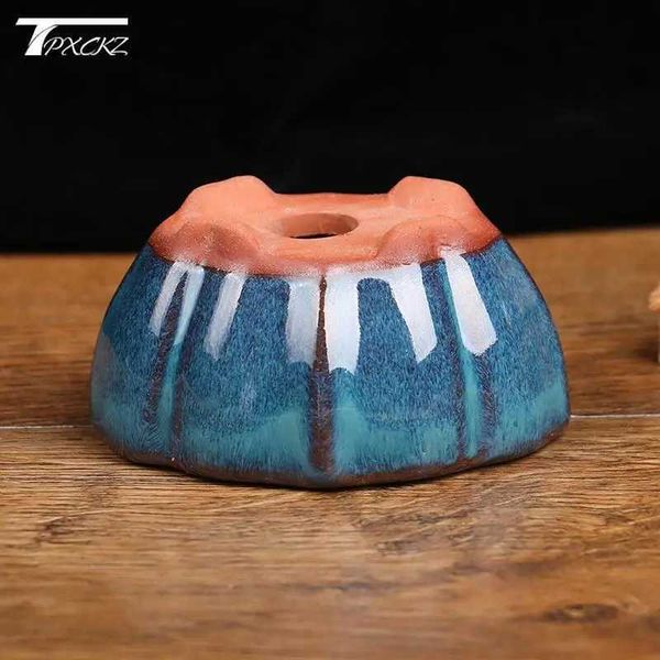 Planters Pots 7.5*5.7*4cm Chinese Style Bonsai Flowerpot Ceramic Craft Plant Pot Planter Home Decoration S2412216