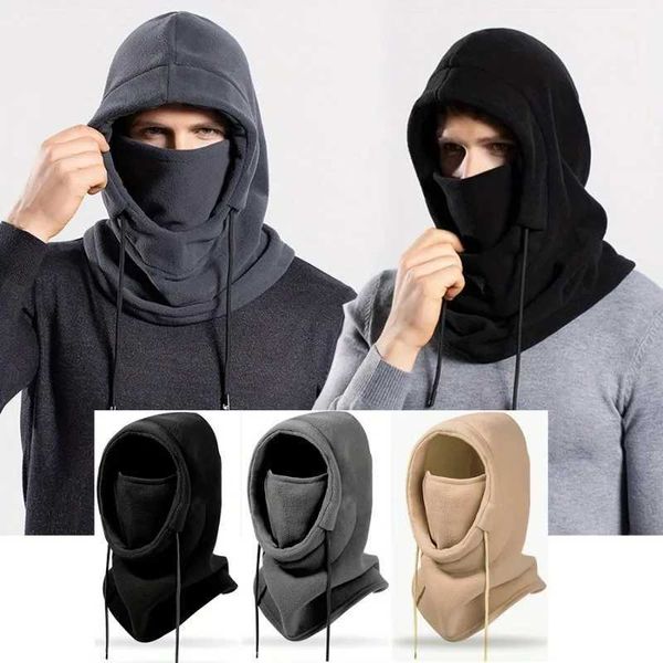 Winter Thermal Neck Warmer Outdoor Fece clava Scarf Skiing Face Mask Snood Hood Hat Windproof Keep Warm Cycling NewXJ241231