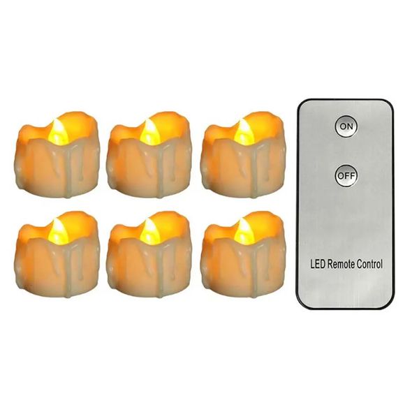3612 Pieces Remote Control Flameless Small LED Candles With Tear Drop SurfaceMini Battery Operated Tea Lights For Christmas 241209