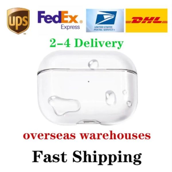USA Stock For 2024 New USB C pods 4 pod pros 2 max Headphone Accessories Solid TPU Protective Earphone Cover Wireless Charging Shockproof Ca