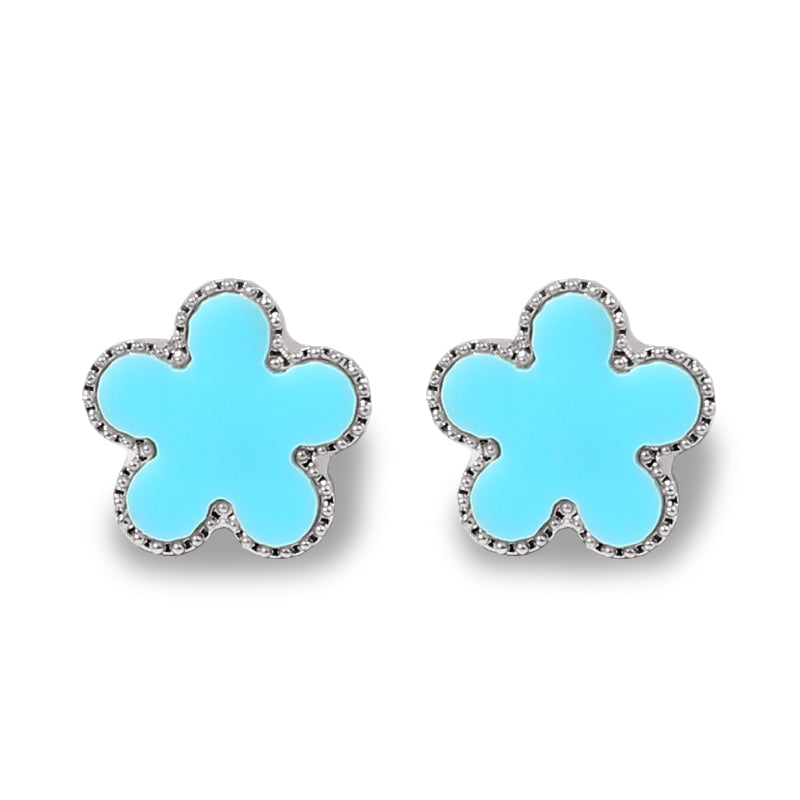 designer earrings 925 sterling silver jewelry clover earrings 18k gold plated stainless steel jewellery mother of pearl earring charms flower earrin