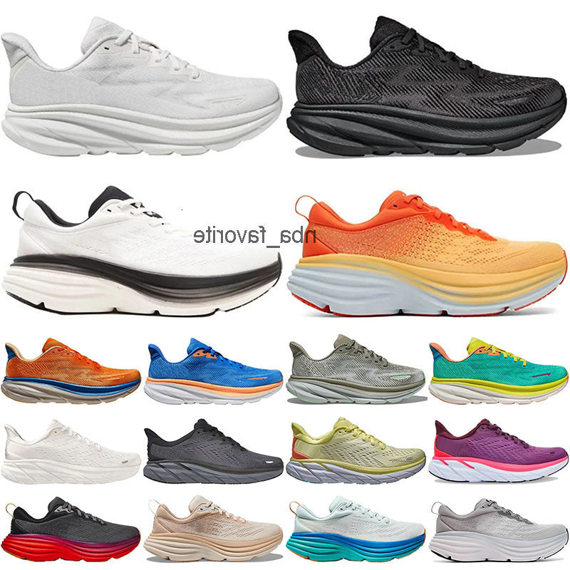 Hokasneaker Bondi 8 Clifton 9 Athletic Shoes Runner Carbon x2 Triple Black White Light Blue Outdoor Lifestyle Shock Absorption size 36-45