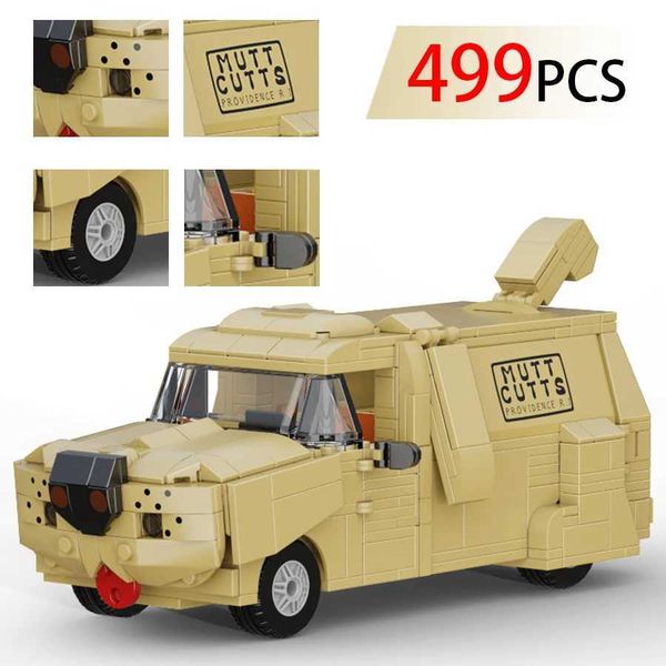MOC Ci Town Car Truck Dumbs Dog Cart Building Blocks Set Dumb and Dumber Doggy Cart Model DIY Kids Puzzle Toy Birthday Gift Z250122