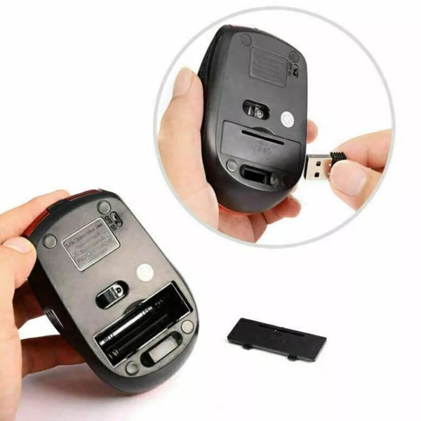 2.4GHz Wireless Optical Mouse Mice & USB Receiver For PC Laptop Computer DPI NEW