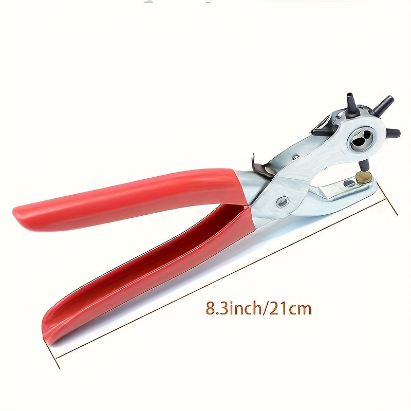 TEMU 1pc Belt Punch Pliers Leather Belt Hole Eyelet Puncher Sewing Machine Bag Tool Watchband Strap Hand Tools