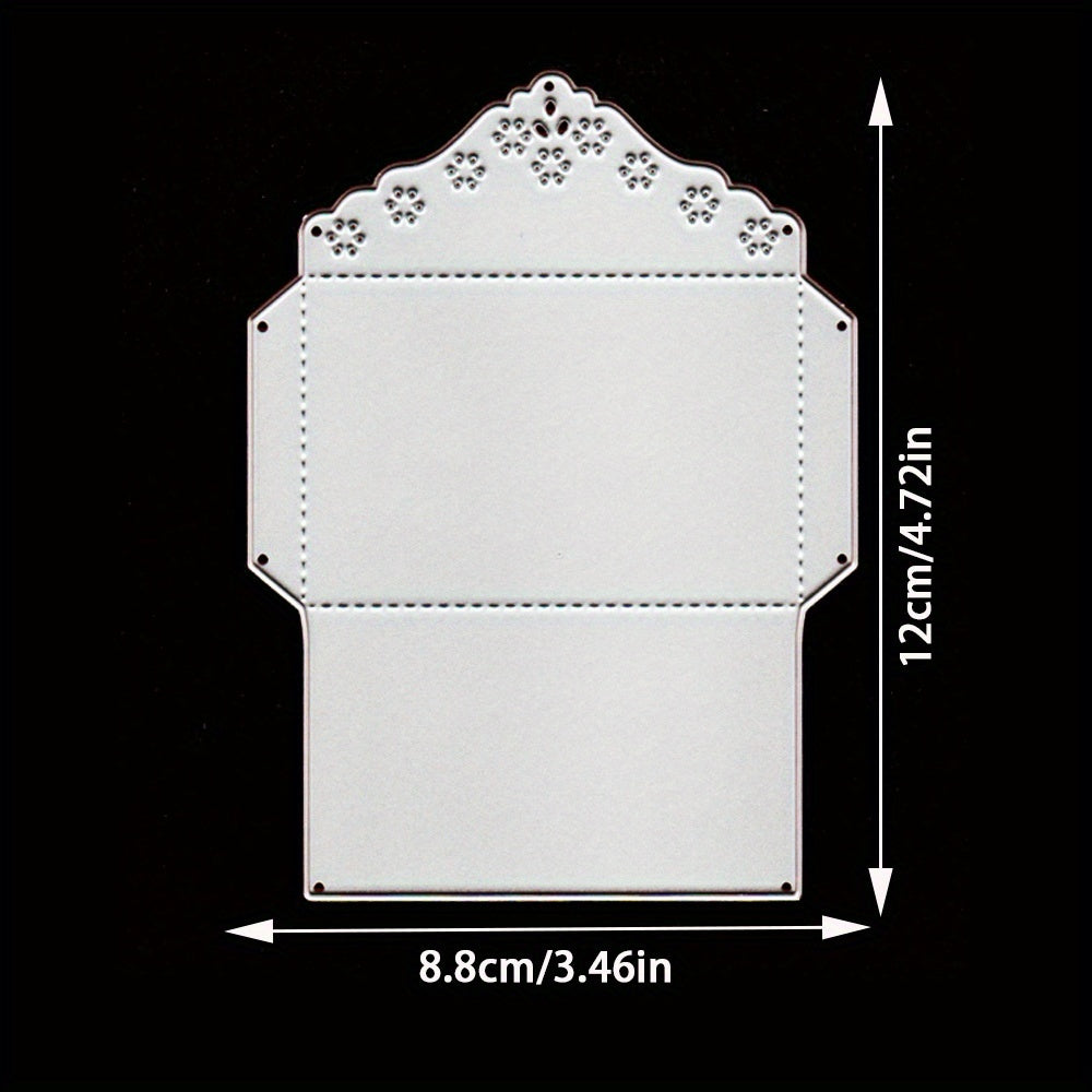 TEMU 1pc Envelope Metal Stencil, Diy Scrapbooking Embossing Die Cut, Handmade Greeting Card Making Metal Cutting Dies, Gift Card Making Tools