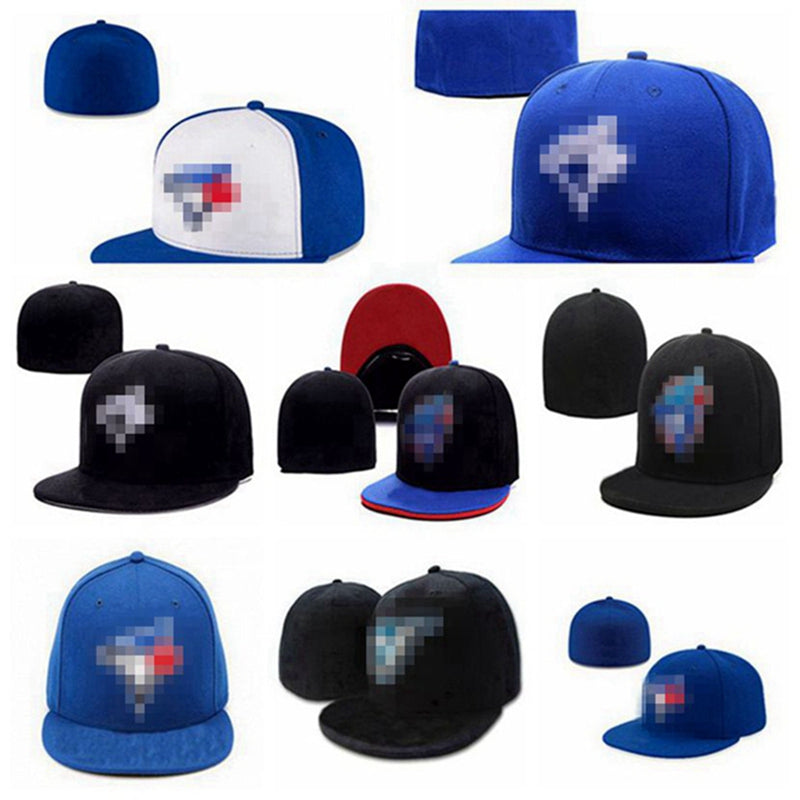 Blue Jayses- Baseball caps HipHop Bone Aba Reta New Fashion Sport Men Women Full Closed Fitted Hats