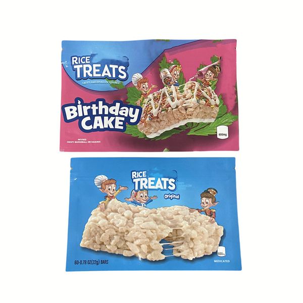 treats 600mg packing bags mylar original rice birthday cake bars packaging empty edible bar package baggies pack bag