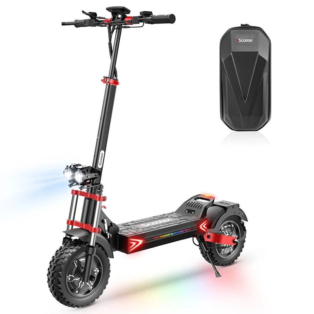 [EU DIRECT] iScooter iX8 Electric Scooter 20Ah 48V 1200W*2 Dual Motor Recommended Top Speed 25KM-H 12in Folding Moped El