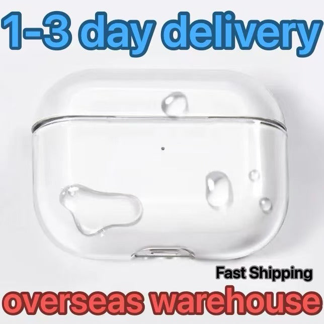 USA Stock For Apple Airpods Pro 2 3 4 Generation airpod 4 pro s Headphone Accessories Solid TPU Silicone Protective Earphone Cover Wireless Charging