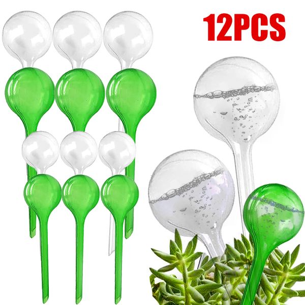 Sprayers 12Pcs Plant Watering Bulbs Automatic Self watering Globes Plastic Balls Garden Device For Travel 230824