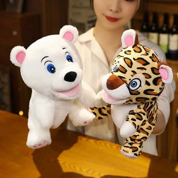 Plush Dolls Stuffed stuffed animal toy finger puppet Kawaii doll education baby toy learning and education monkey tiger childrens gift J2412