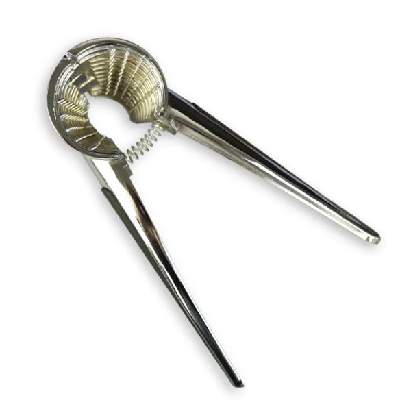 Chrome Plating Zinc Alloy Walnut Clips Tool Nutcracker Funnel Type Cracking almond Pecan Hazelnut Filbert Nut Clip Sheller Crackers ZZ
