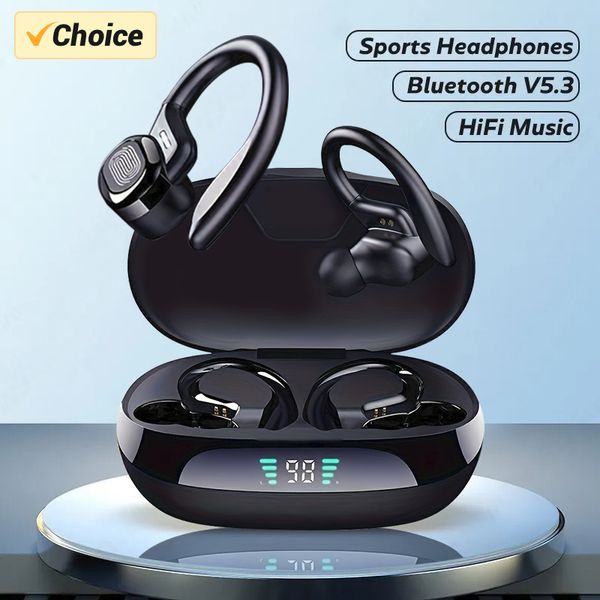 Wireless Earphones Ture Wireless Earbuds Ear hook Sports HiFI Stereo Waterproof Headset With Mic TWS Headphone