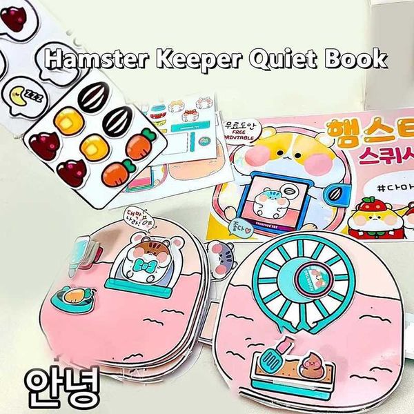 Toy de Natal Supplies Novos Kali Gtes Diy Games Little Hamster Keeper Quietk Funny DIY Anime Girls Presente Toys para crianças J241107