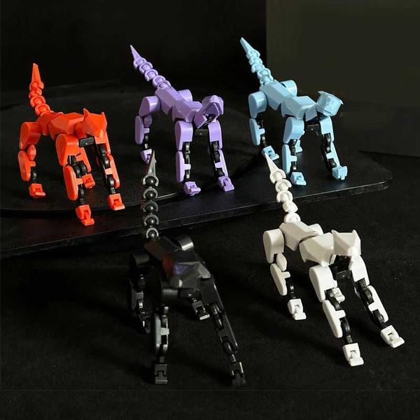 Multi functional mobile deformation robot 3D printing human body model characters and dog shaped toys for parents childrens games and childr