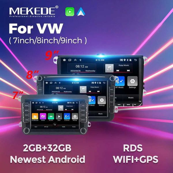 Other Electronics MEKEDE Android AutoRadio is suitable for Volkswagen Passat b6 b7 Golf 5 6 Polo Jetta Skoda Car Radio Multimedia Player GPS