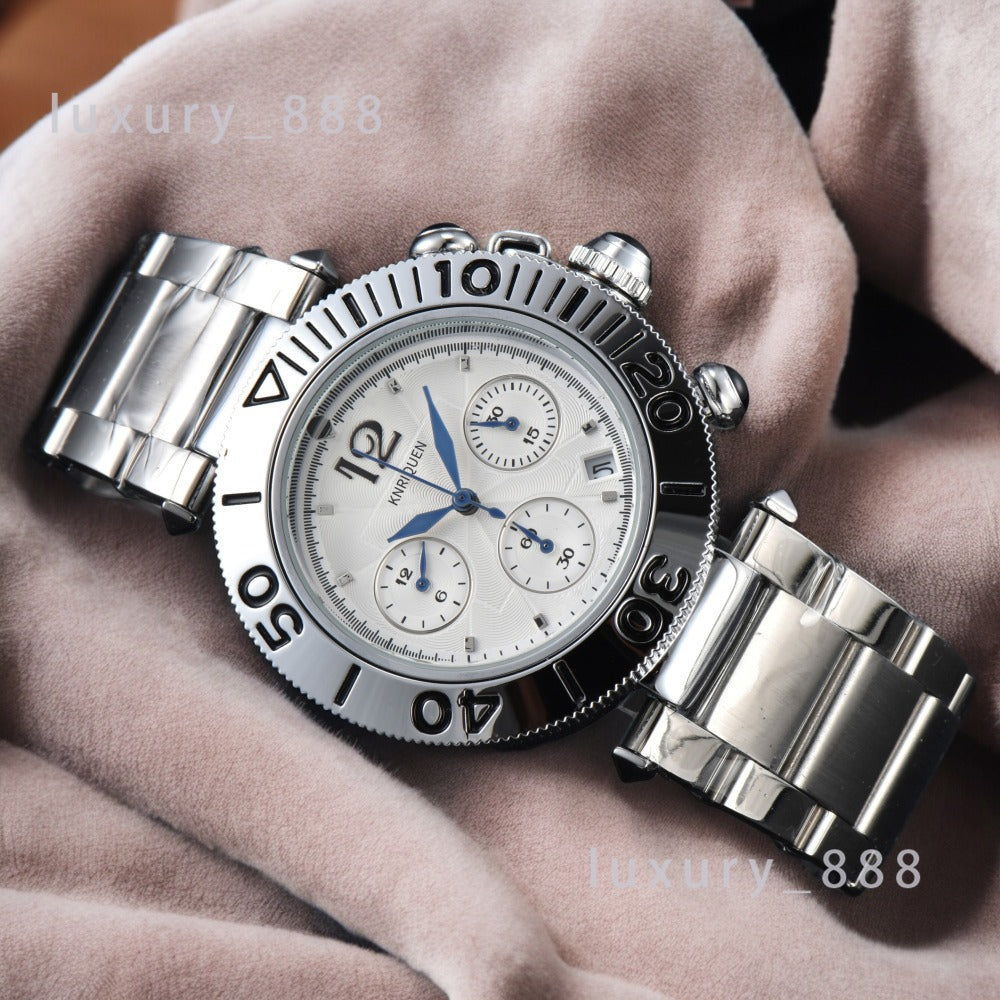 Top Watches For Men Quartz Classic Wristwatch Multifunctional Automatic Date Steel Strap Fashion Male Fashion Clock For Gift