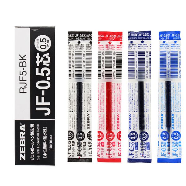 Gel Pens Zebra JF-0.5 Gel Pen Ink Refill Black Blue Red Gel Ink Papelaria Caneta Gel for JJH15-JJS15-JJ15 Student Teacher School Supplies 23