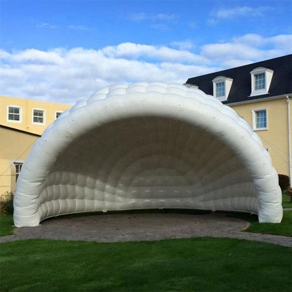 Personalized Stage Marquee Inflatable Dome Igloo Tent 10mD (33ft) Luna Disco Trade Show House Building With Continuous Inflating Blower