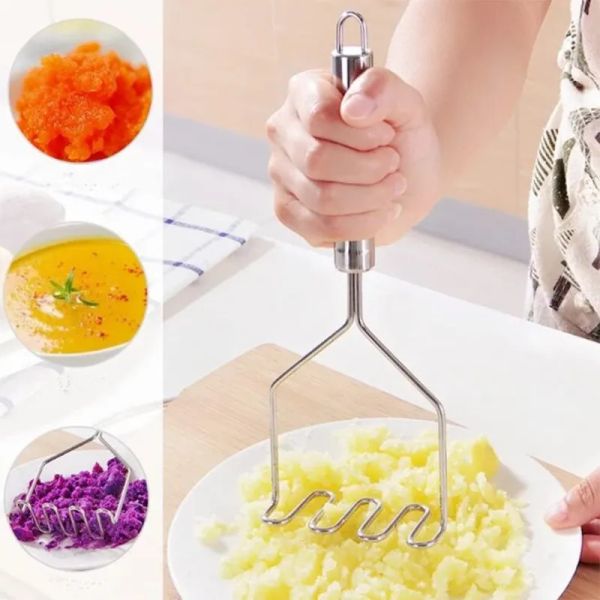 Stainless Steel Masher Press Gadget Vegetable Fruit Mashed Sweet Potato Wavy Pressure Ricer Cooking Tool