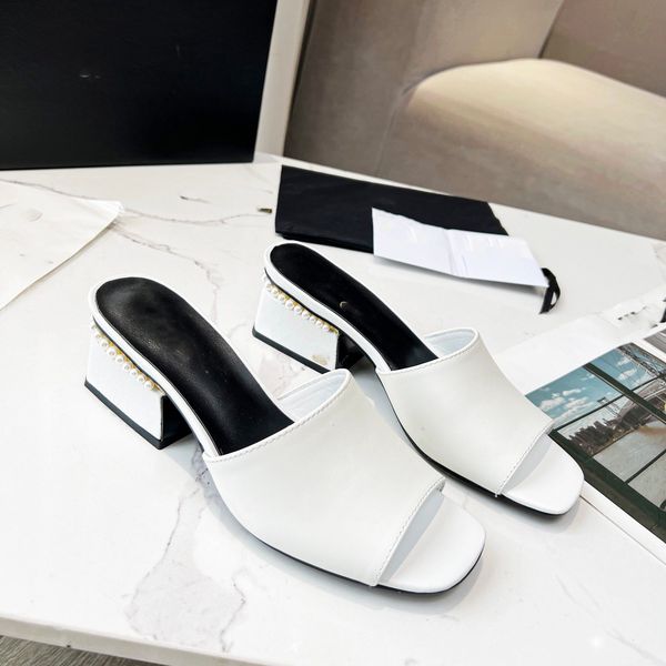 chanalShoes Sandals Slide Designer Fashion High Heels Slides Slippers Woman Flip Flops Shoes Luxury Leather Dfbvc