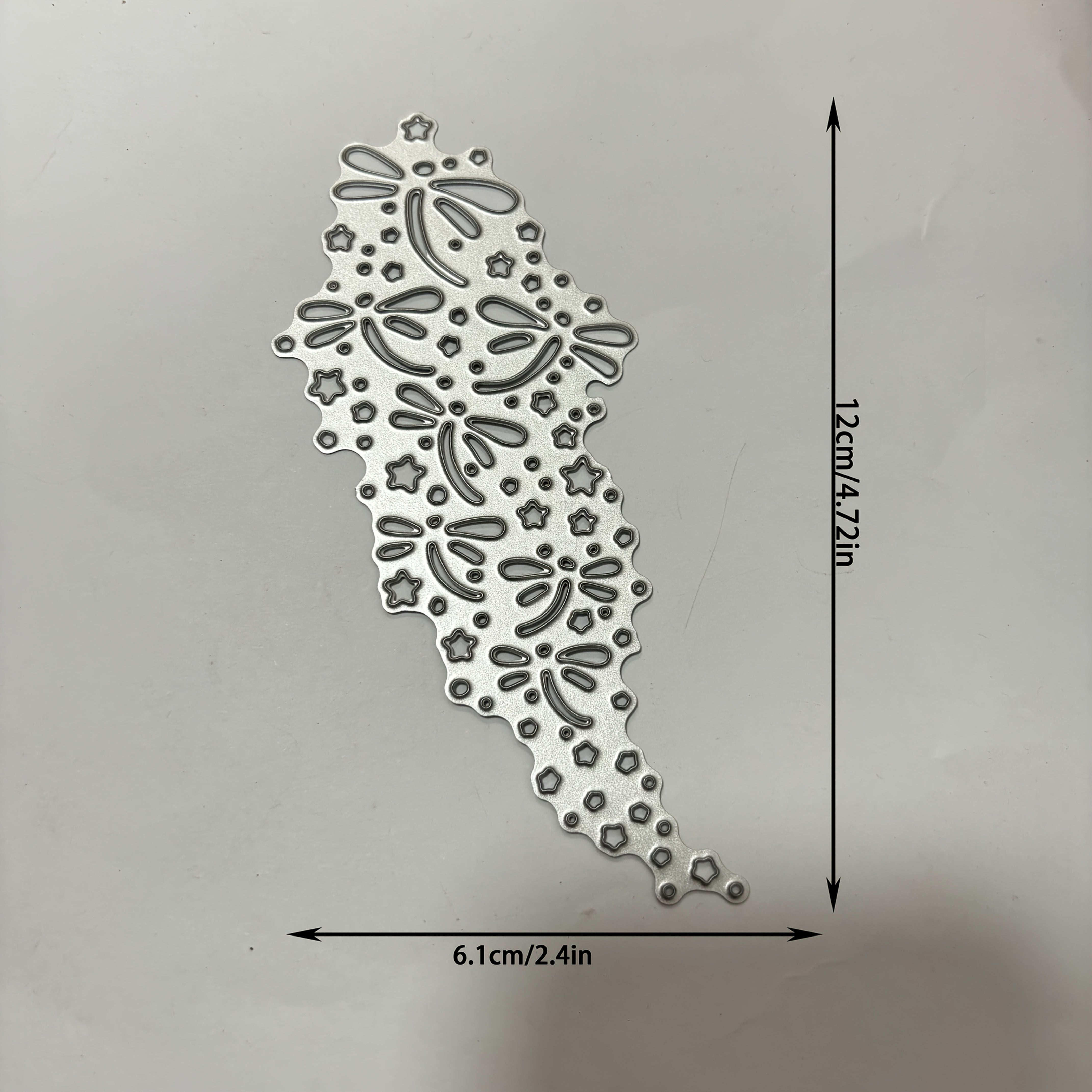 TEMU Metal Cluster Cutting Die Stencil Set For Scrapbooking, Diy Cardstock Craft Embellishments, Decorative Embossing, And Home Tools.