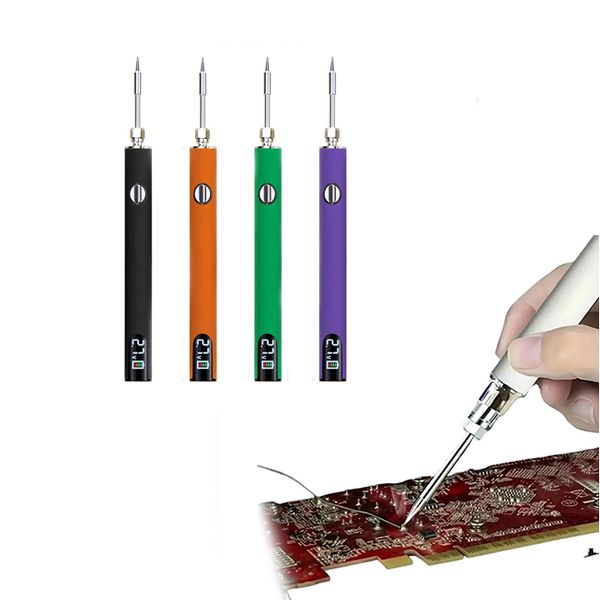 USB soldering iron mini small soldering iron set portable household type-C interface 510 battery Adjustable temperature smoking pipes
