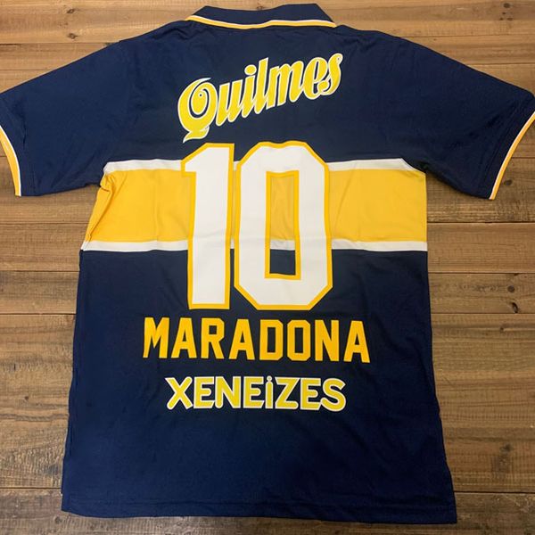 96 97 Boca Juniors Retro Jerseys Classic Vintage Maradona 10 Home Soccer jersey 1996 1997 RIQUELME Away football shirts ROMAN maillot de foo