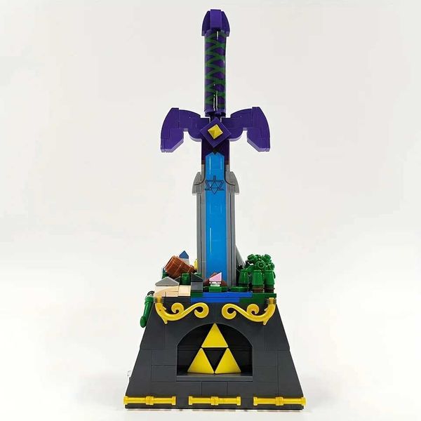 creative expert games The Master Sword moc Building Block bricks anime model toy gifts kids Christmas 455pcs Z250108