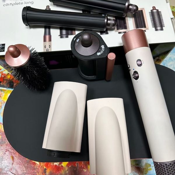 Curling Irons Curler 7in1 rotating connection nozzle salon styling design negative ion motor constant current Multifunctional hair dryer loc