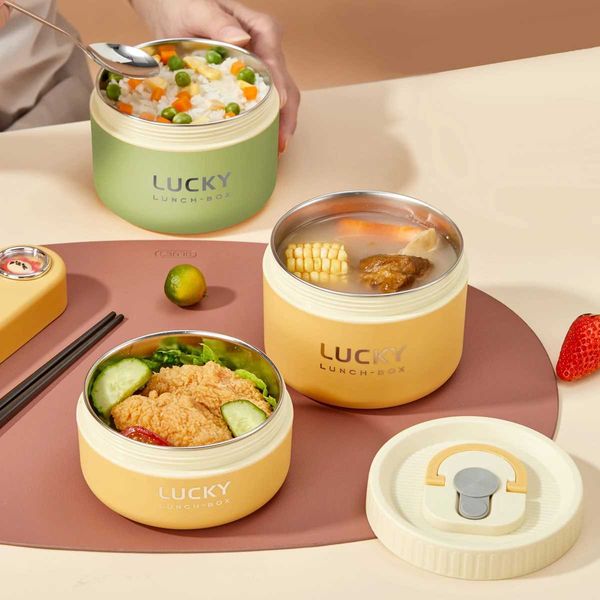 portable sealed hot lunch box suitable for children stackable microwave 304 stainless steel bento box insulated food containerX240831