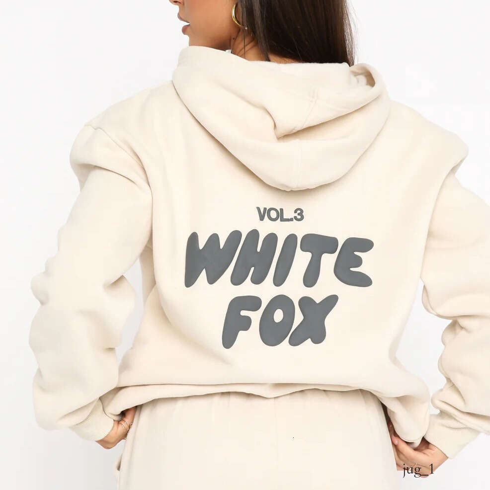 White Foxliness Designer women tracksuits two pieces sets sweatsuit autumn female hoodies hoody pants with sweatshirt ladies loosejumpers woman 51
