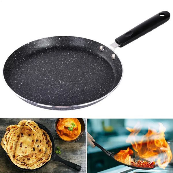 Non Stick Frying Pan Crepe PancakeEgg Steak Pot Pizza PanckaePans With AntiScalding Handle Cooking Tool Cookware 241120