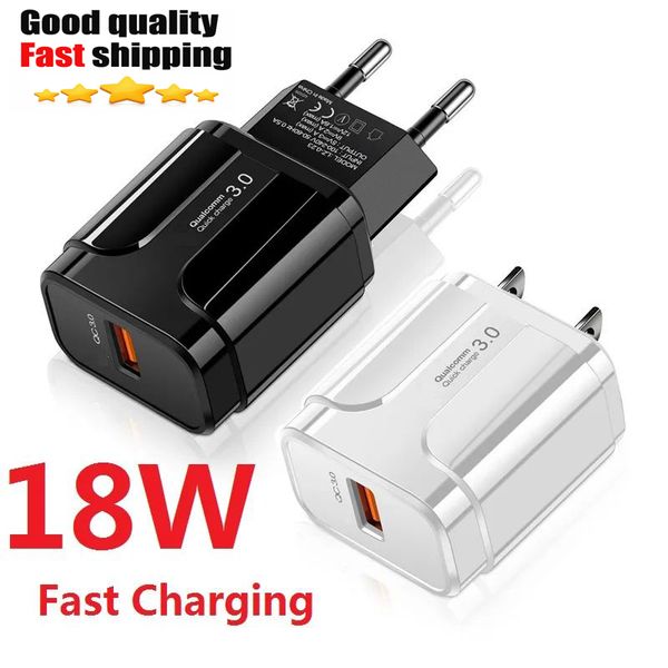 18W PD QC3.0 Chargers Fast Charging EU US Plug Adapter Phone power delivery Quick iPhone Charger For iPhone 15 14 13 12 11 X 7 Pro Max Samsu
