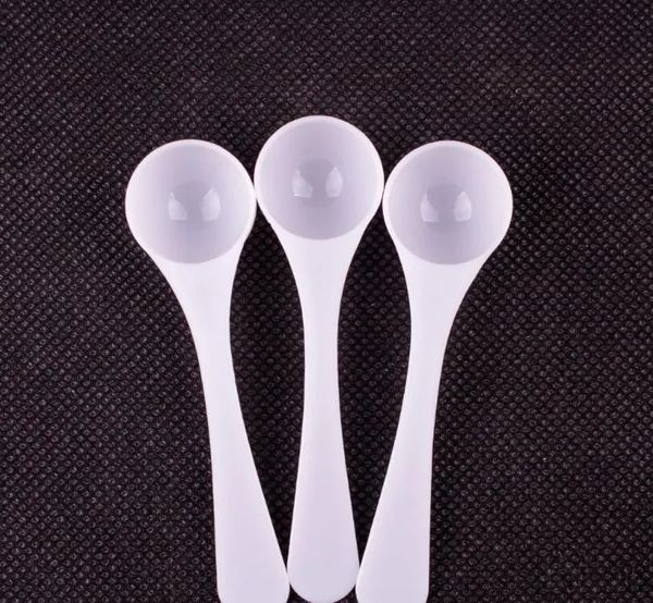 1000Pcs 2g 4ml Plastic Measuring Spoon Long Handle Food Grade Reusable Spoons Milk Powder Spoon Kitchen Scoop