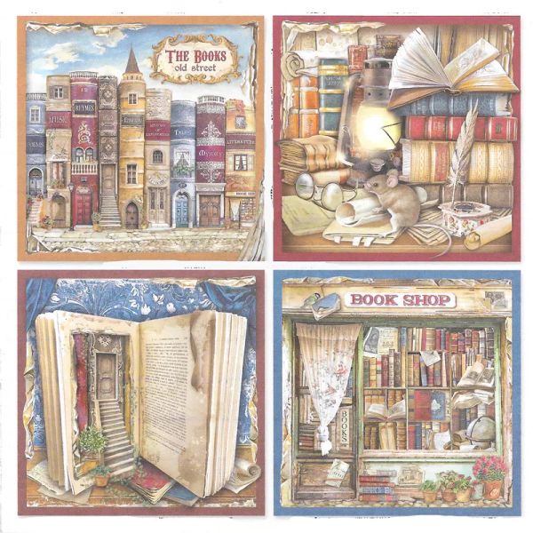 Retro Library Stickers Crafts And Scrapbooking stickers kids toys book Decorative sticker DIY Stationery