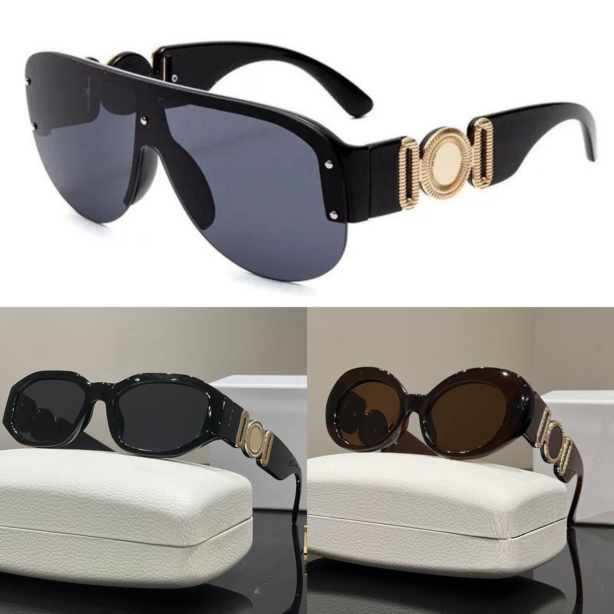 Fashion Goggle Glasses Designer Sunglasses for Men Womens Sunglass Sports Eyeglasses Beach Drive Sun Glasses Antireflection Lunettes