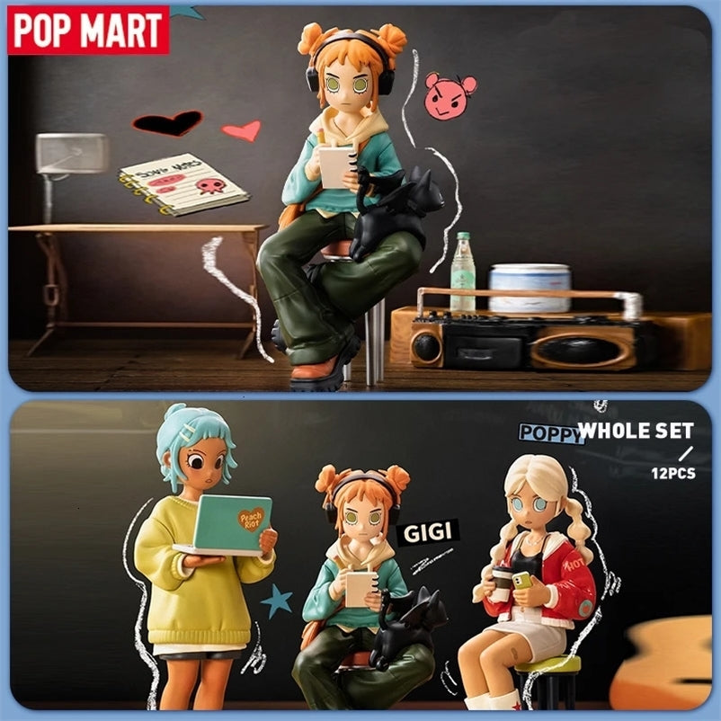 POP MART Peach Riot Rise Up Series Mystery Box 1PC-12PCS POPMART Blind Box Action Figure Cute Toy 240926bj