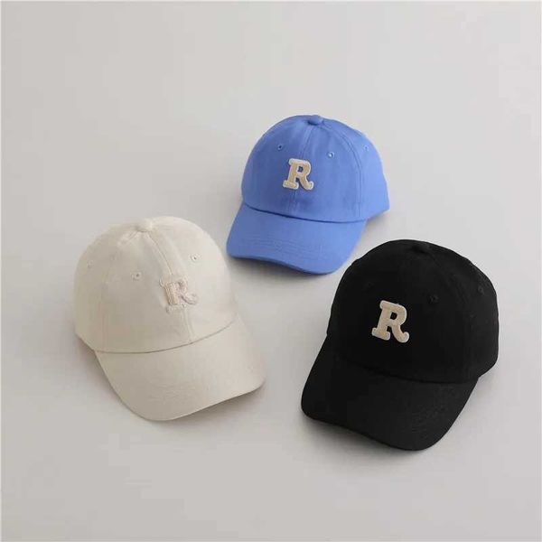New Summer Fashion Boy Girl Children Letter Embroidery Baseball Caps All-match Baby Cotton Peaked Hat Kids Sunscreen Casual Hats Z250118