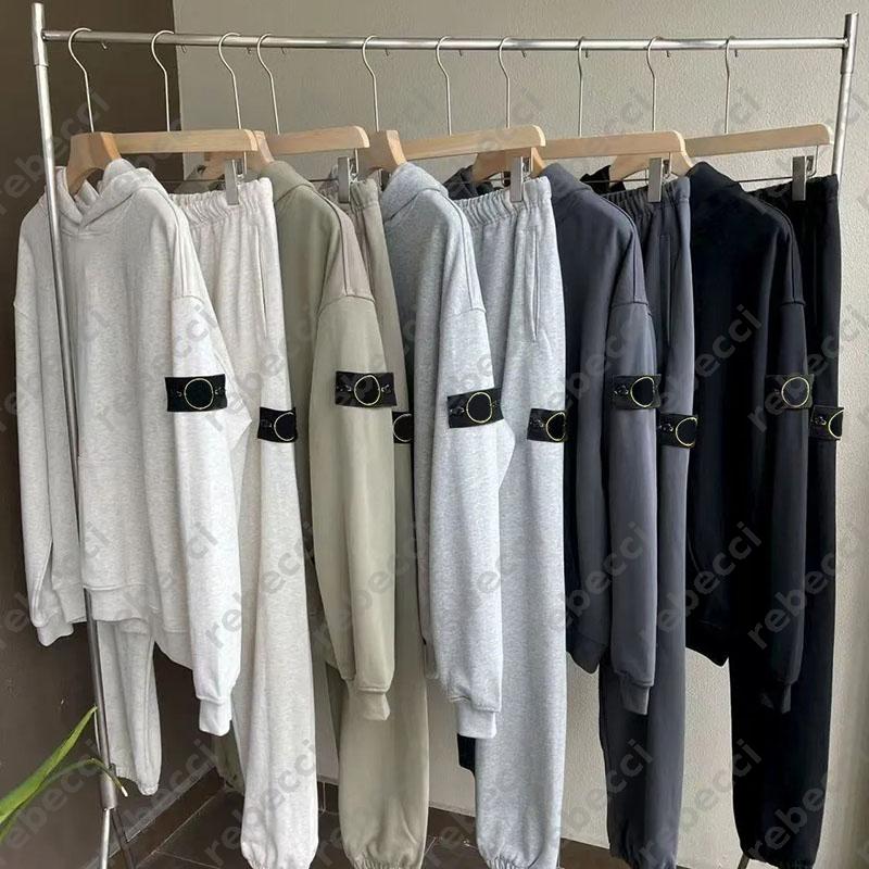 Trendy brand Designer Tracksuit autumn outdoor Sports Set solid color armband mens womens hoodie pants sets versatile hooded clothing loose fit CSD2