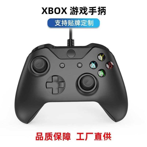 Game Controllers Joysticks Direct sale xbox ones cable game controller with dual vibration voice call game console controller z250210