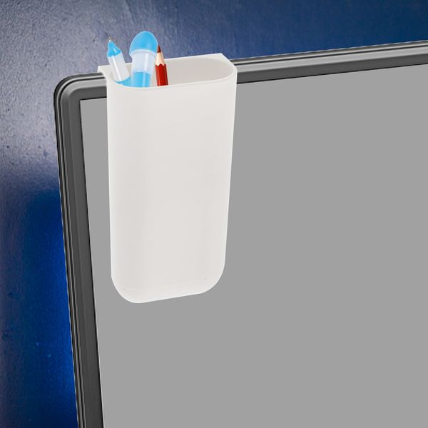 Creative DIY Screen Pen Pencil Holders Desktop Accessories Organizers for Office Desk Storage Bags Under Computer Monitor