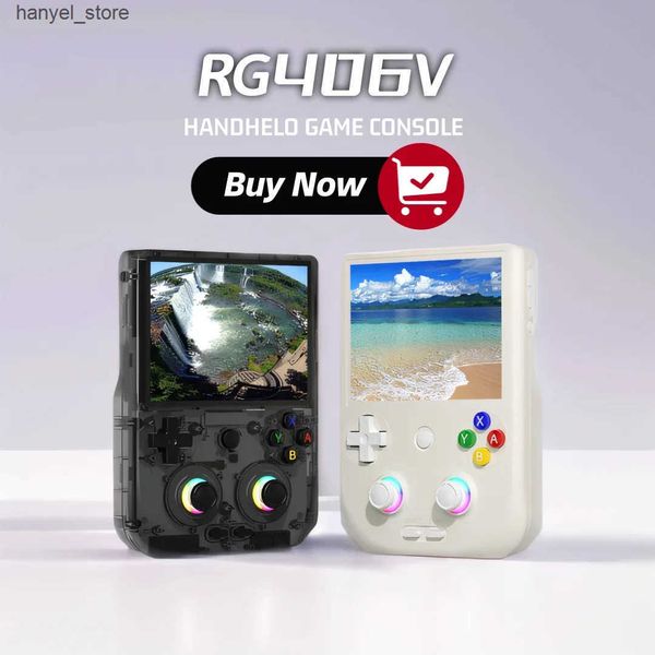 Portable Game Players AMPOWN ANBERNIC RG406V handheld game console 4-inch video game console retro touch screen Android portable game consol