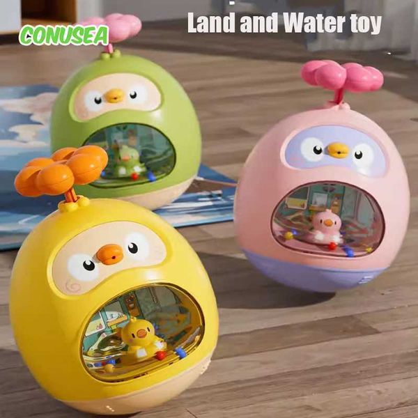 Baby Bath Toy Amphibious Cute Fun Spray Water Tumbler Toy Water Bathtub Pool Beach Kids Baby Toys 12 Months Bathing Bathroom Y250120