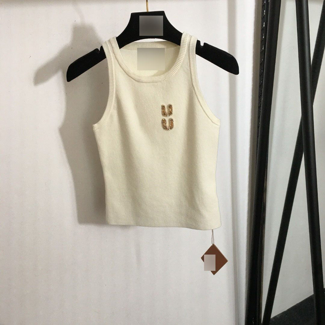 womens tanks top designer tank top women designer luxury vest sleeveless camis pure cotton fashionable knitted camisole tees s-l