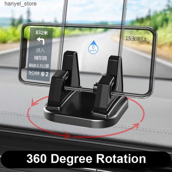 Cell Phone Mounts Holders 360 degree rotating car phone holder dashboard sticker universal holder holder used for mobile phone car accessori