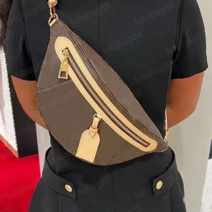 Bum bag designer fanny pack women belt bag designer waist bag leather brown black mens crossbody luxury mini bumbags zipper popular retro casual tre