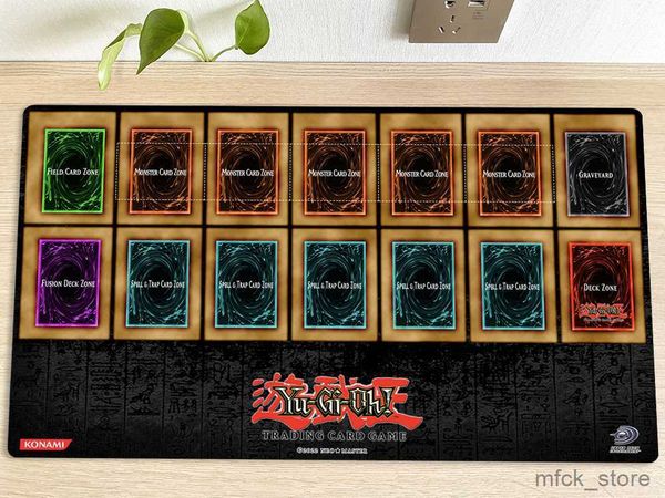 Mouse Pads Wrist Rests YuGiOh Classic Playmat TCG CCG Mat Trading Card Game Mat Table Desk Mat Mouse Pad Gaming Play Mat Bag R230830