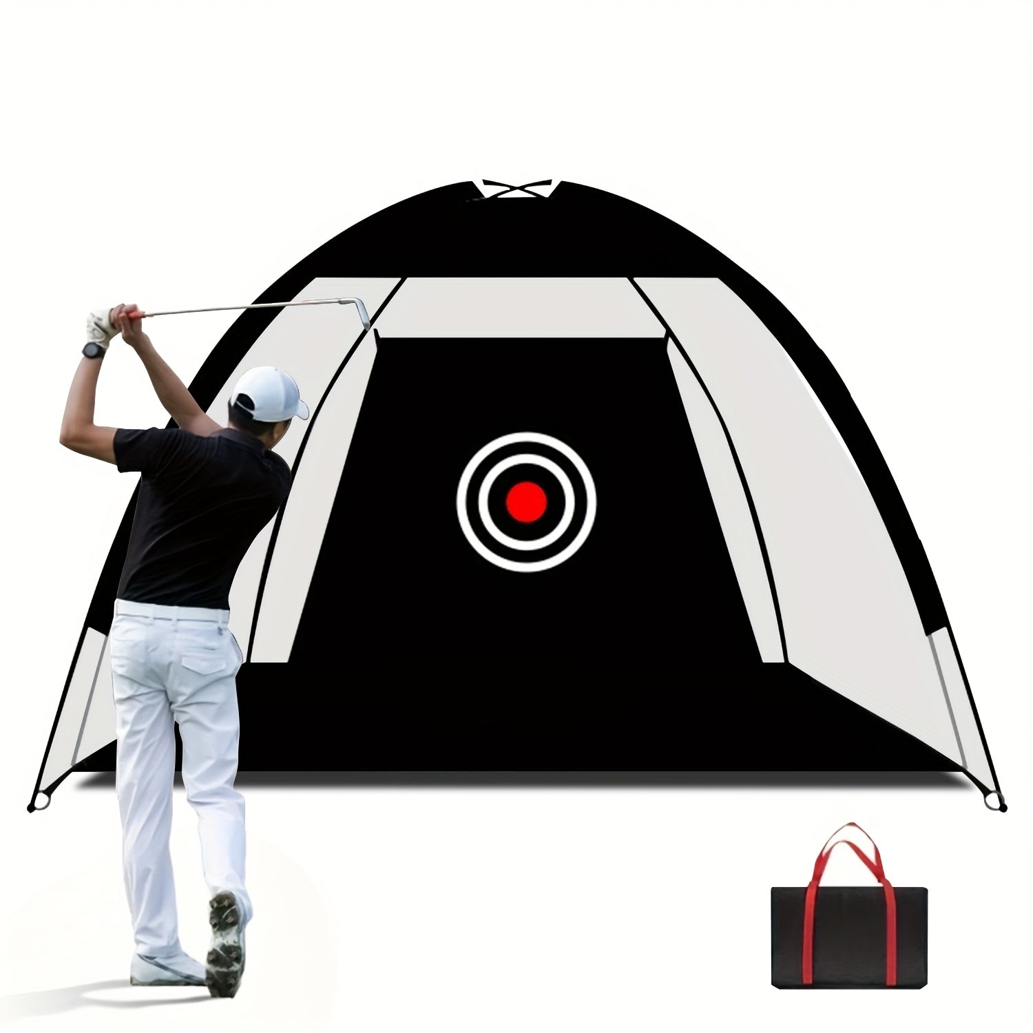 TEMU Backyard Golf Hitting Net 6.5x4.5ft, Golf Practice Net, Suitable For Hitting Practice In -backyard-outdoors, Swing Training, Applicable For